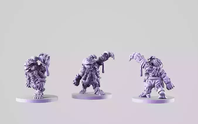 Zombie dwarf 3D print model