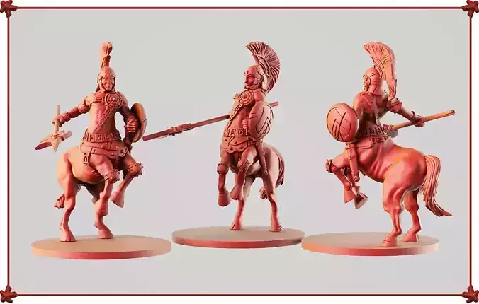 Centaur three figurines of roman soldiers 3D print model