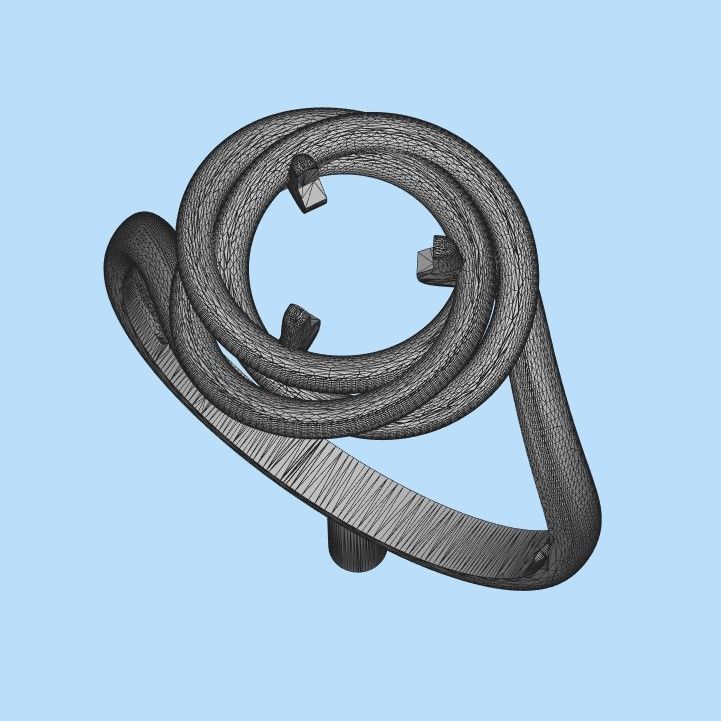 solitaire wedding engagement women ring design 3dm stl 3D print model_17