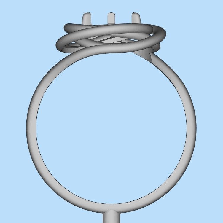 solitaire wedding engagement women ring design 3dm stl 3D print model_19