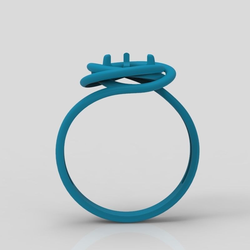 solitaire wedding engagement women ring design 3dm stl 3D print model_9