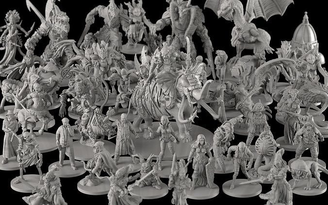 Board game Bundle 3D Model Collection