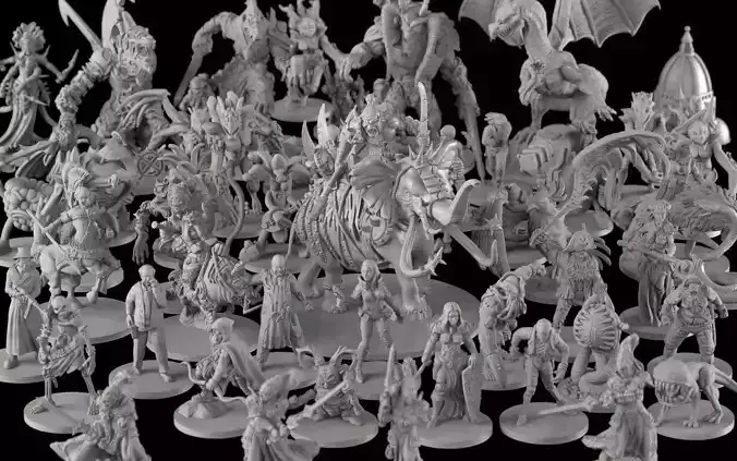 Board game Bundle 3D Model Collection