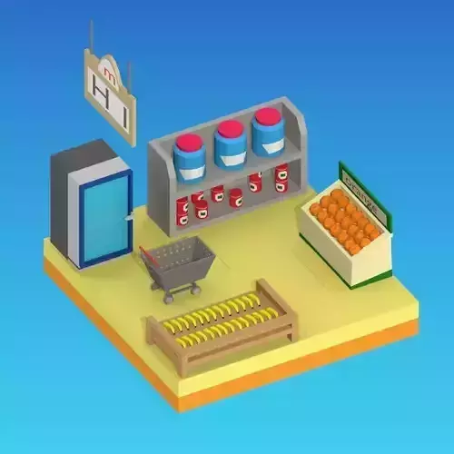 Mini Market and Asstes