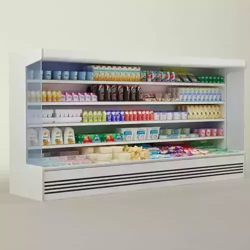 Store display refrigerator freezer 02 3D model