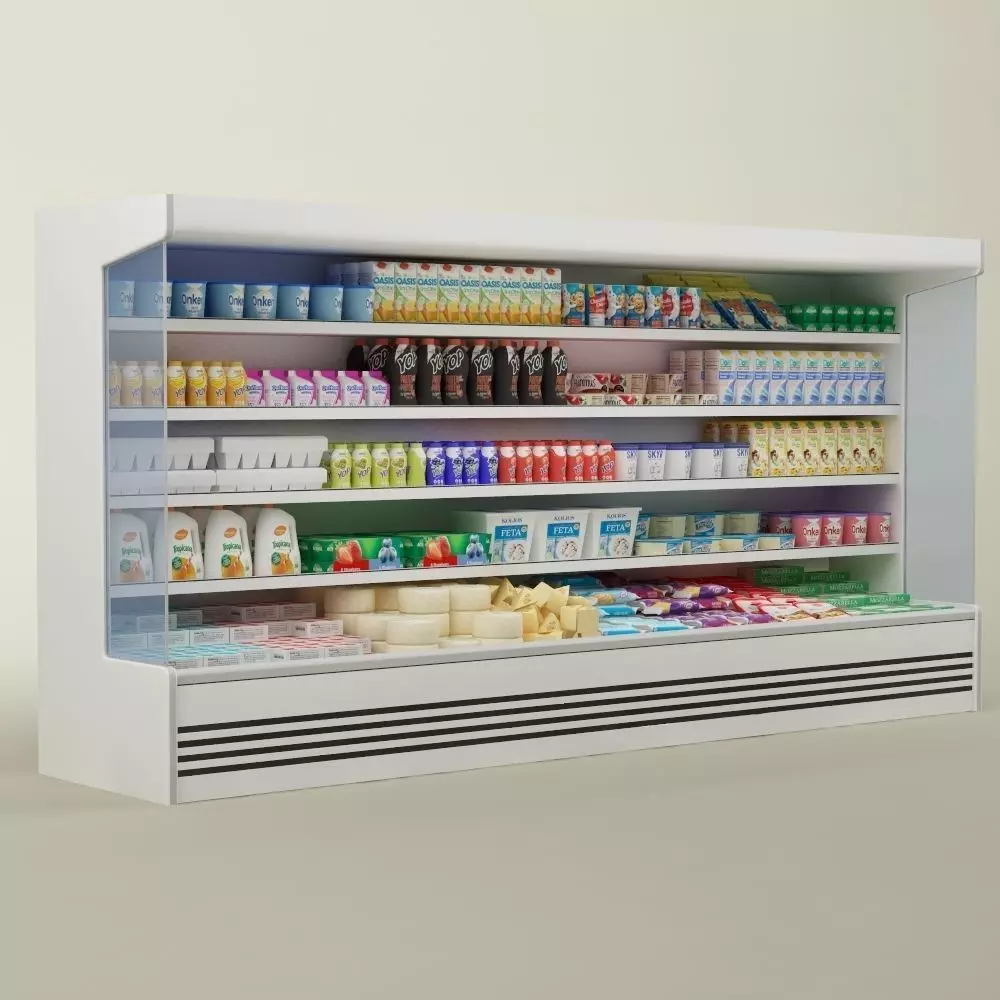 Store display refrigerator freezer 02 3D model_0