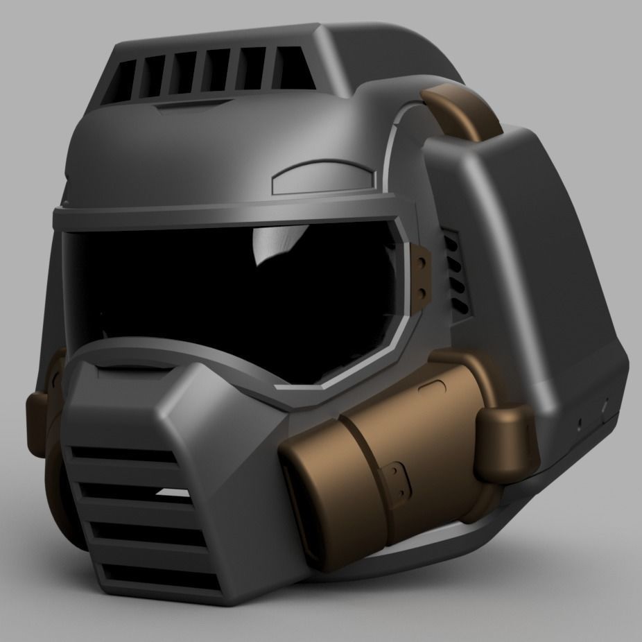 Classic Doom Guy Helmet 3D print model_4