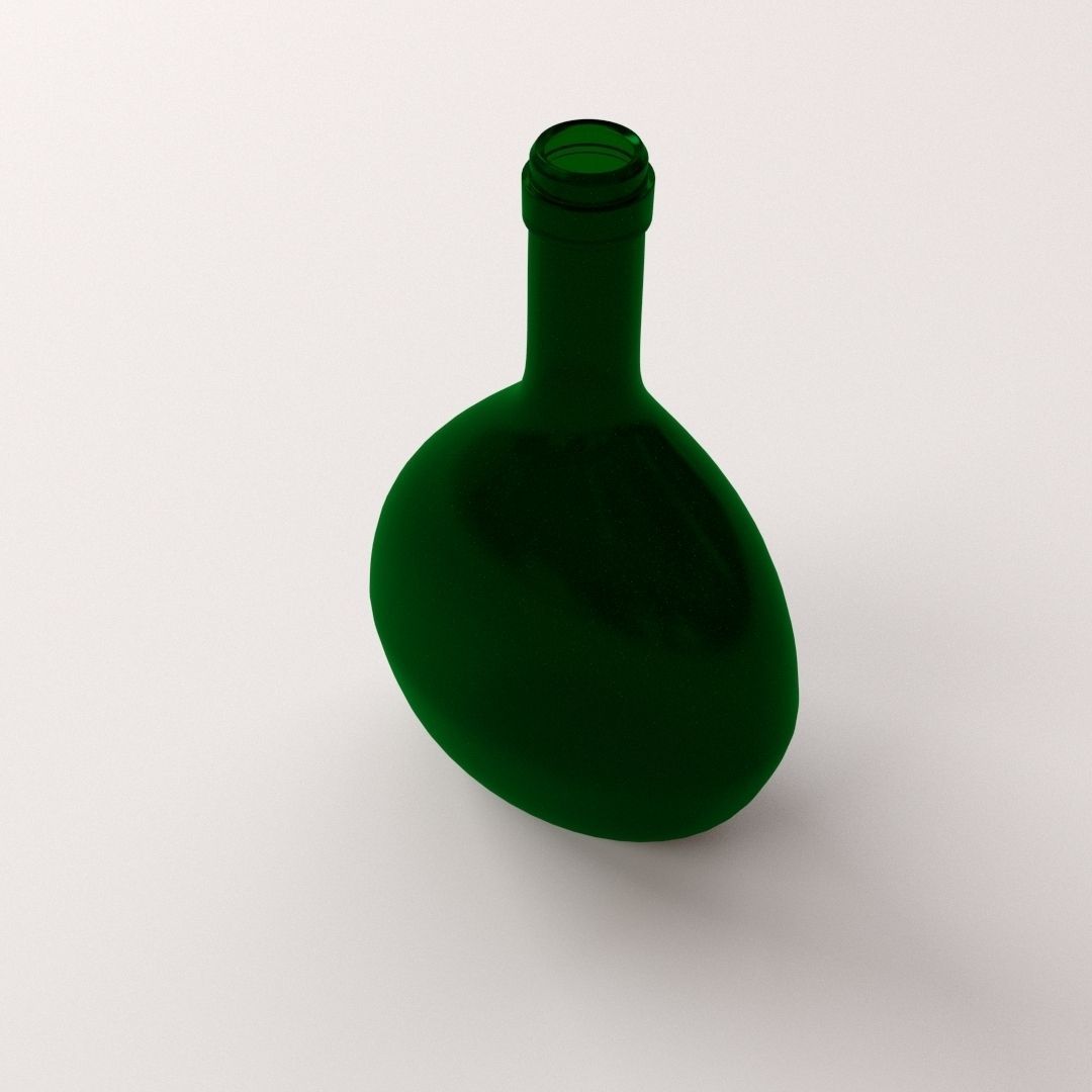 Bocksbeutel bottle 3D model_1