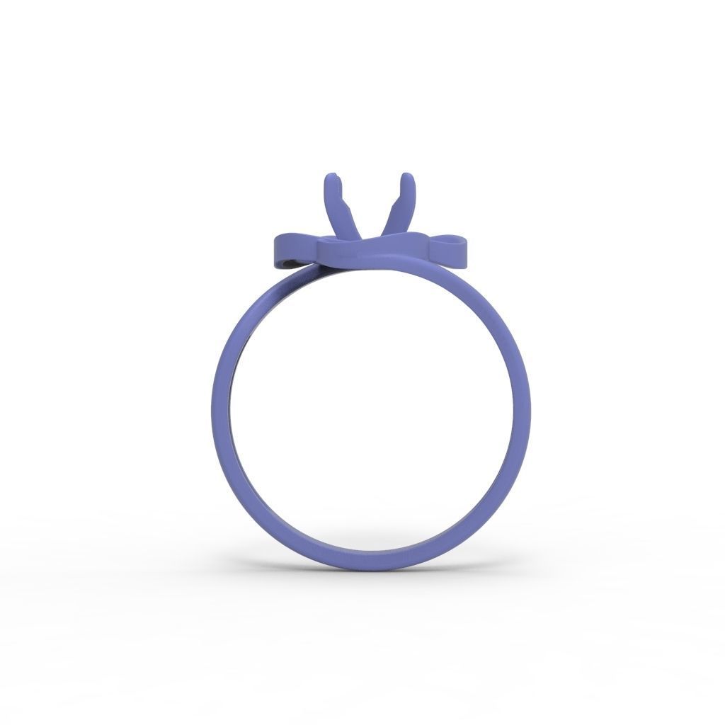 Solitaire Wedding Engagement Women  Ring design 3dm stl  3D print model_19