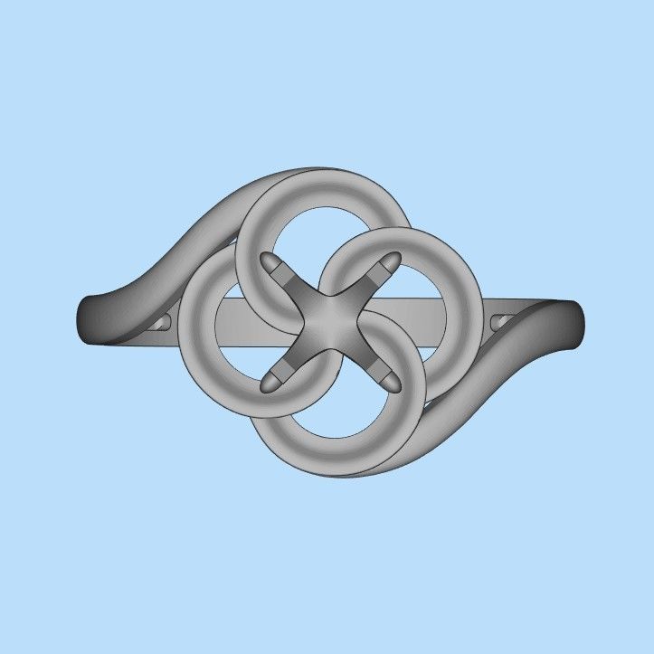 Solitaire Wedding Engagement Women  Ring design 3dm stl  3D print model_36