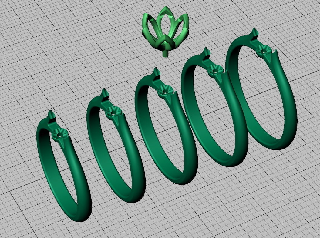 Engagement Solitaire ring Classic style N10318 3D print model_11