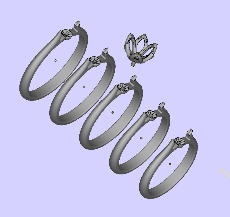 Engagement Solitaire ring Classic style N10318 3D print model_12