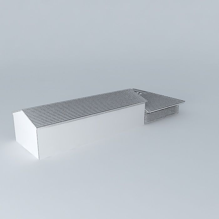 sheltered workshop and garage extension Free 3D model_4