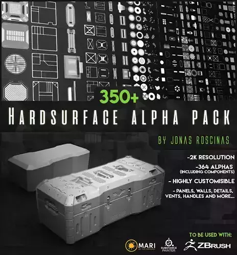 350 Hardsurface Alpha Pack Texture