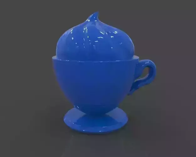 Pet Tag Cappuccino 3D print model