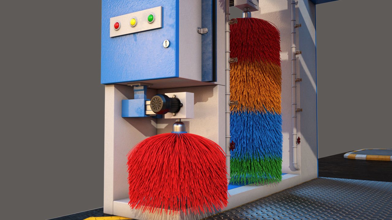 Car Wash 3D model_10