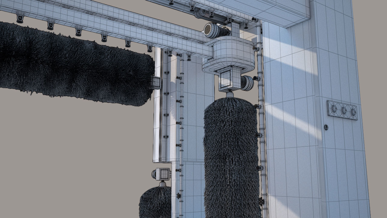 Car Wash 3D model_9