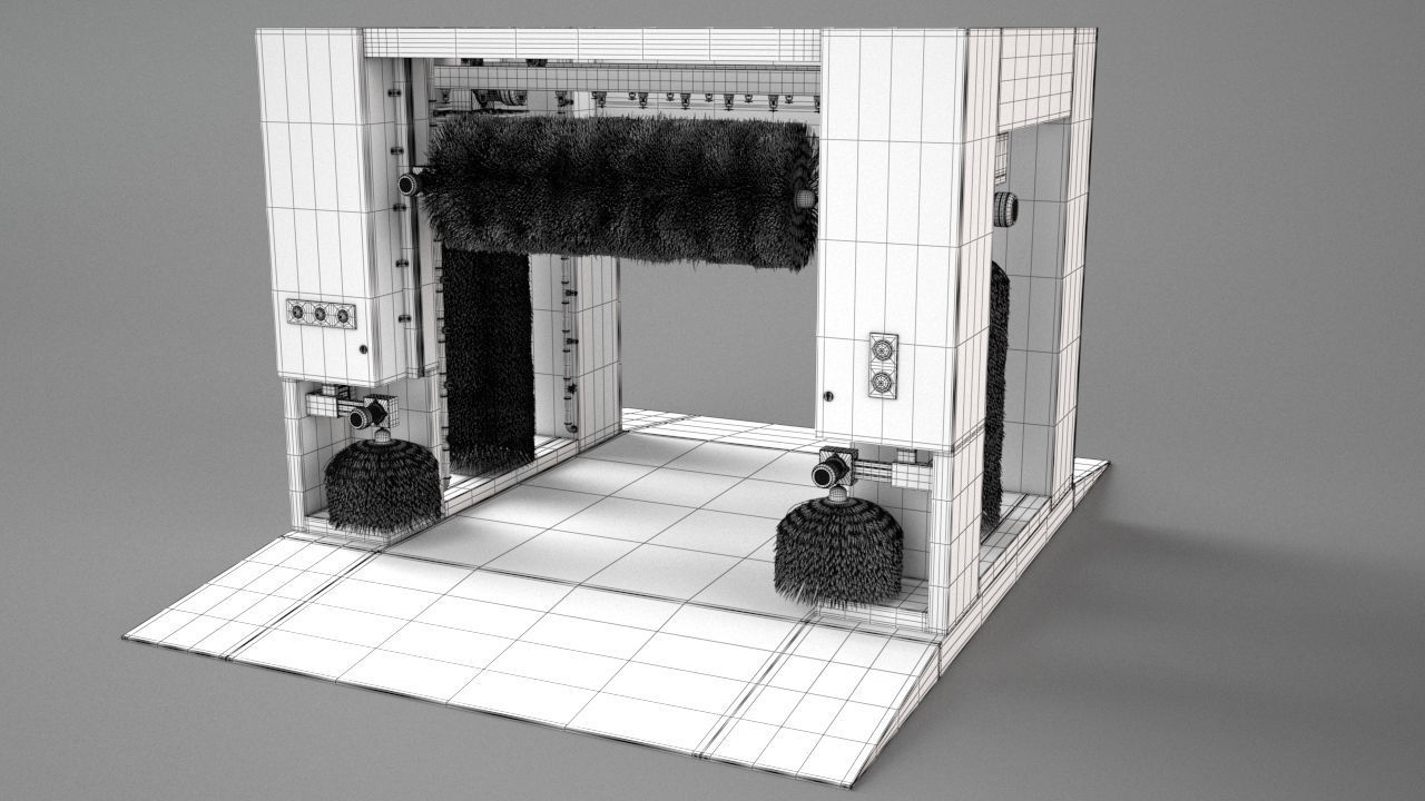 Car Wash 3D model_1