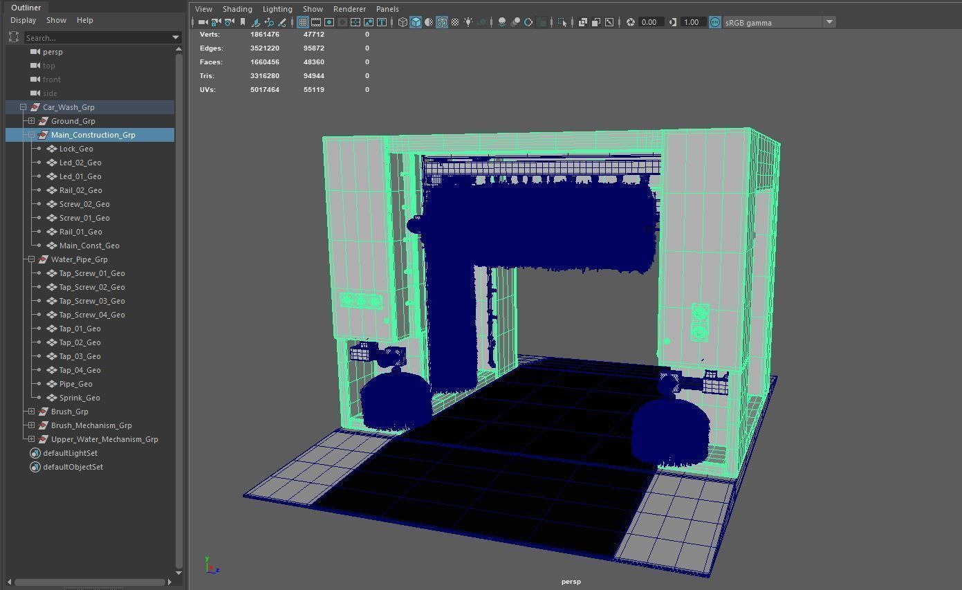 Car Wash 3D model_12