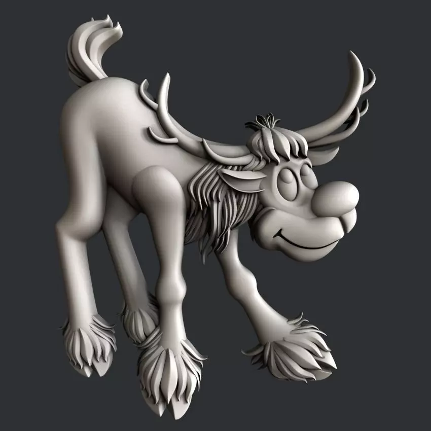 3d STL models for CNC or 3d printer Rudolph 3D print model_0