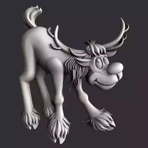 3d STL models for CNC or 3d printer Rudolph
