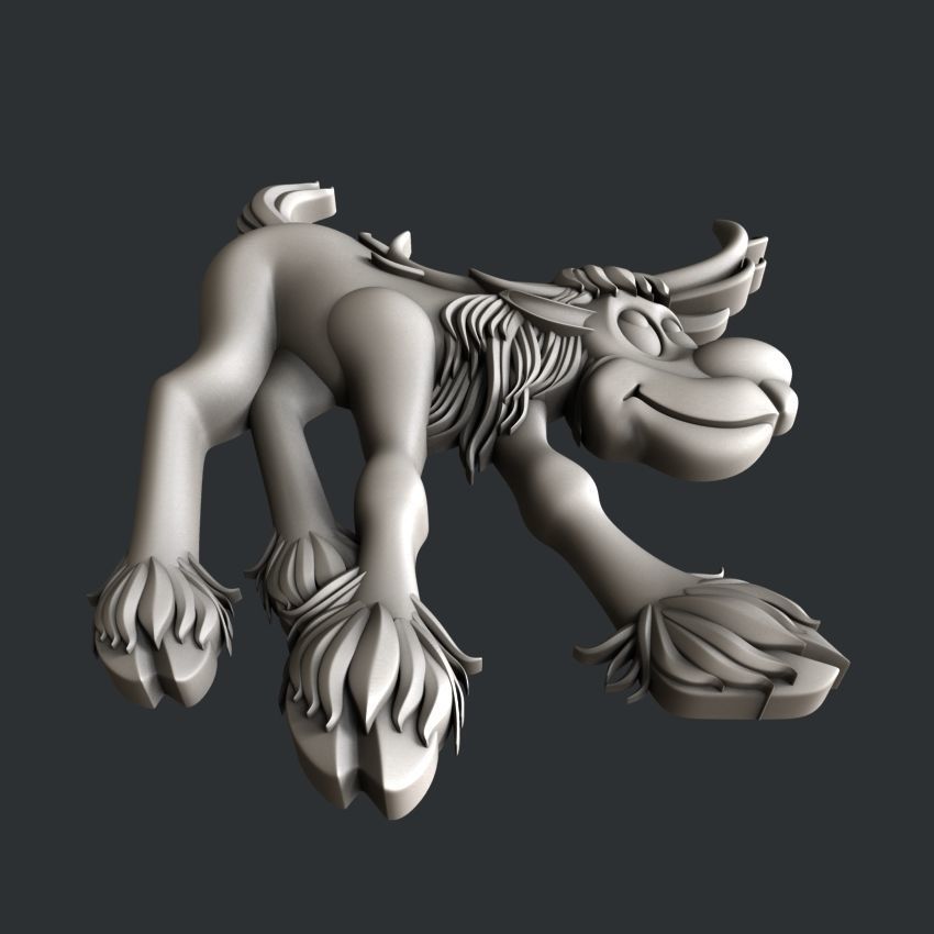 3d STL models for CNC or 3d printer Rudolph 3D print model_3