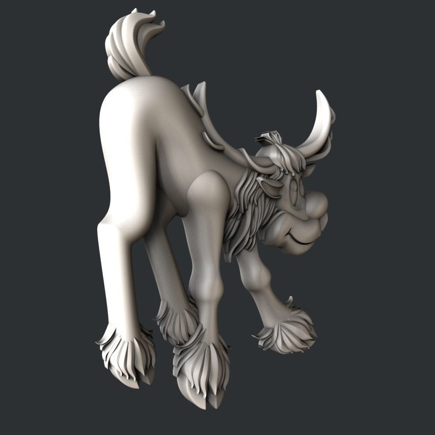 3d STL models for CNC or 3d printer Rudolph 3D print model_2