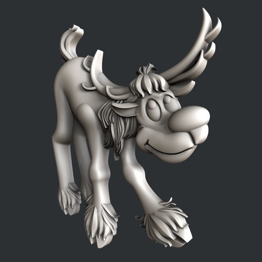 3d STL models for CNC or 3d printer Rudolph 3D print model_1