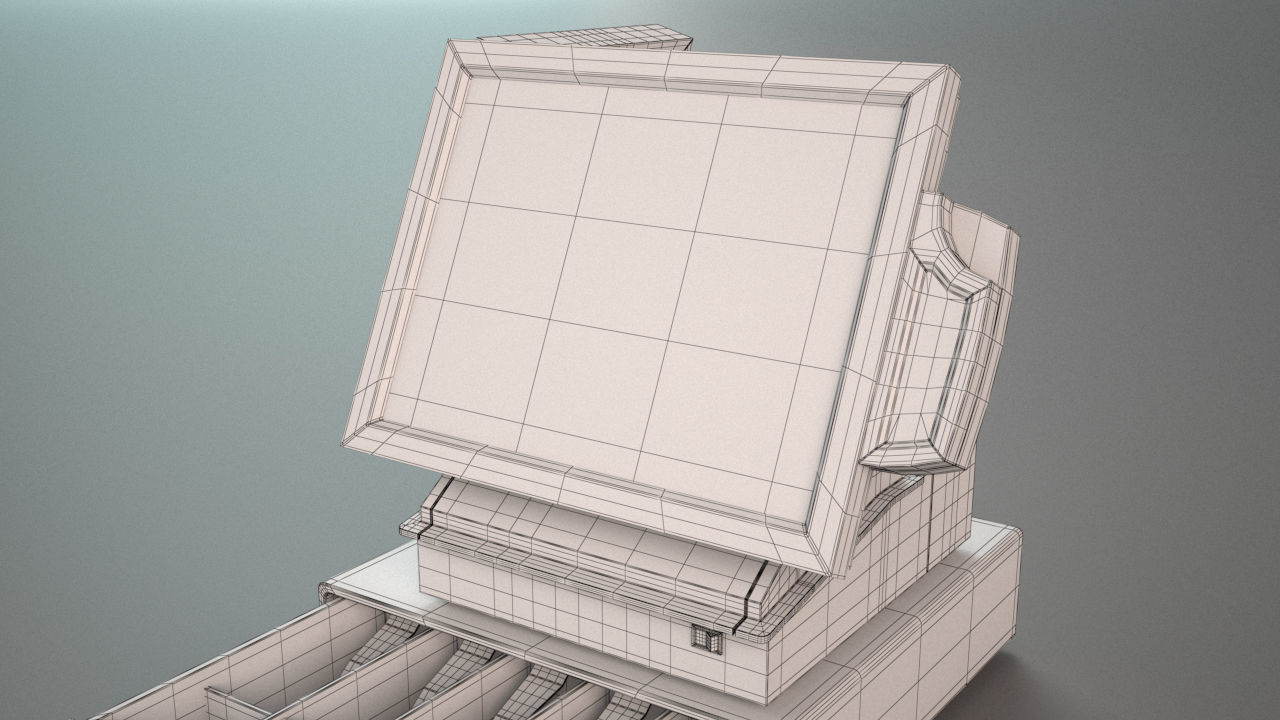 Cash Register 3D model_3
