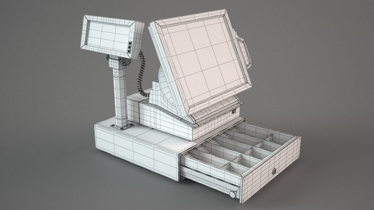 Cash Register 3D model_1