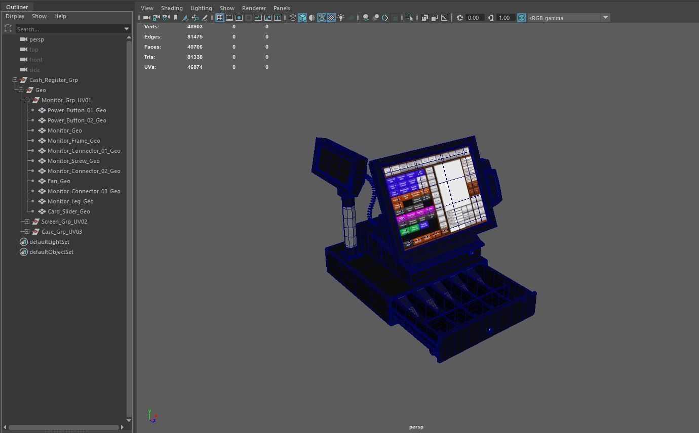 Cash Register 3D model_10