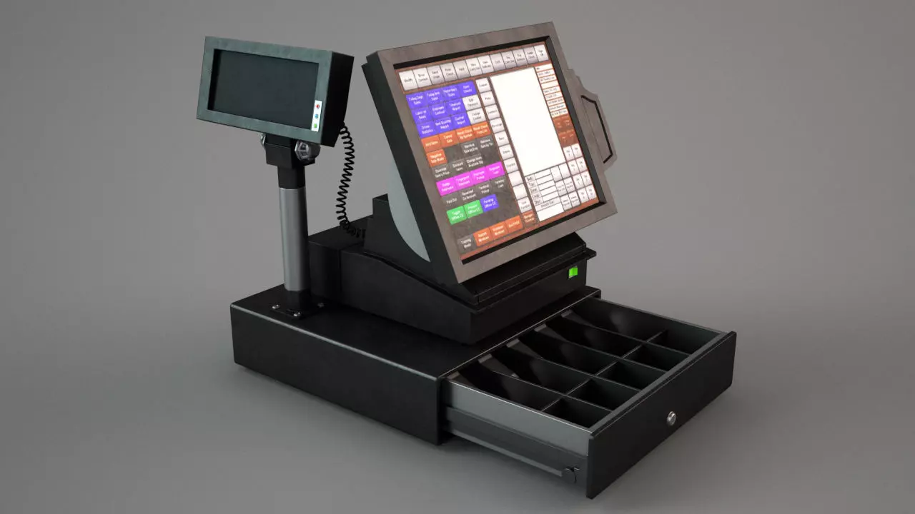 Cash Register 3D model_0