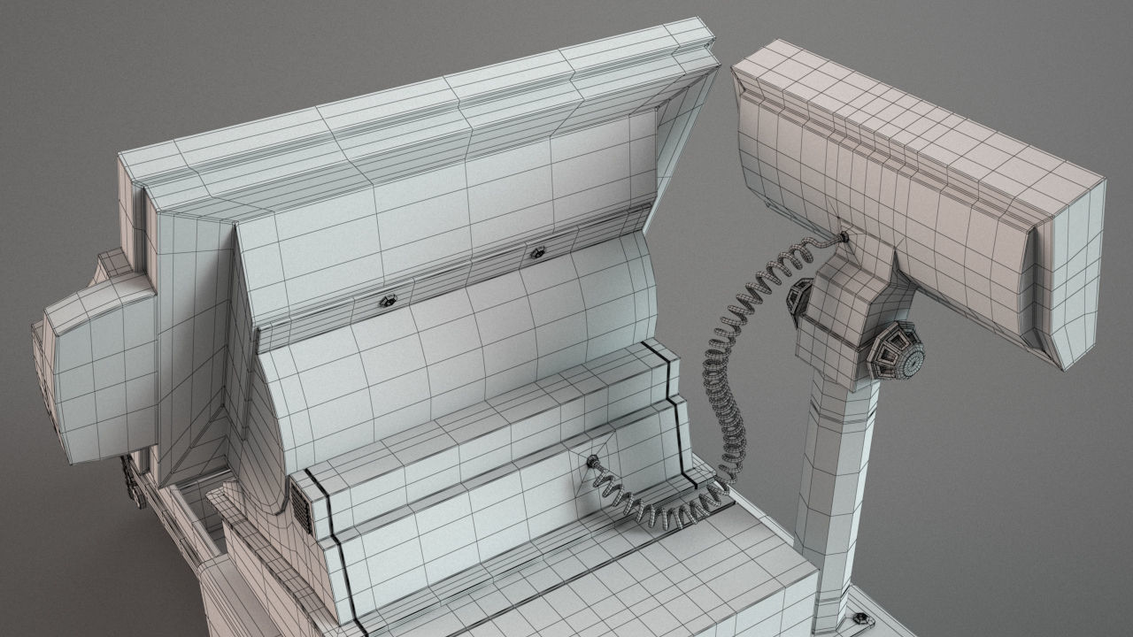 Cash Register 3D model_9
