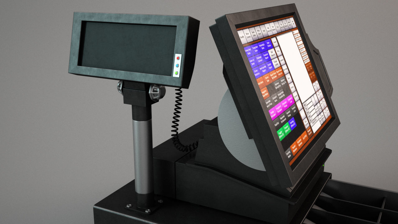 Cash Register 3D model_4