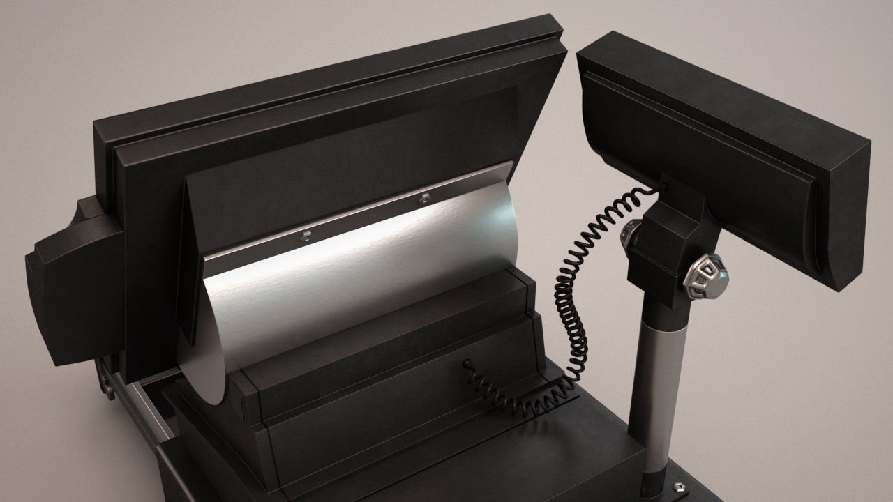 Cash Register 3D model_8