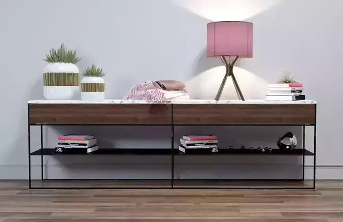 Minotti CALDER BRONZE CONSOLE 2 Sizes