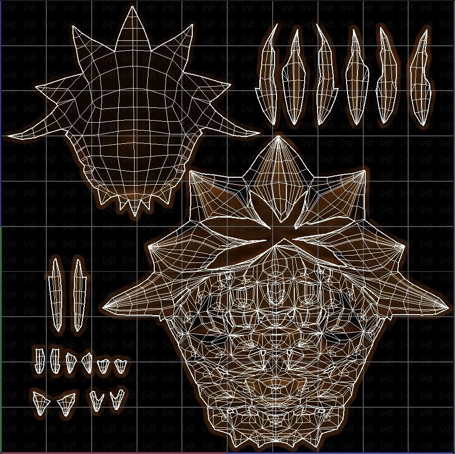 3D Hair style for boy V47 Low-poly 3D model_45