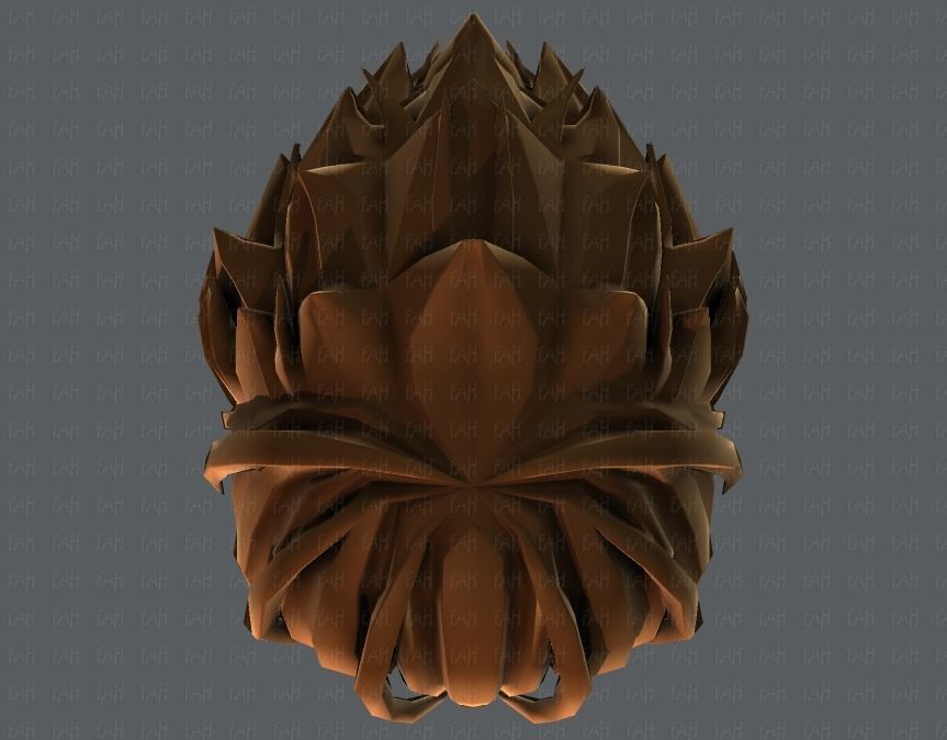 3D Hair style for boy V47 Low-poly 3D model_35