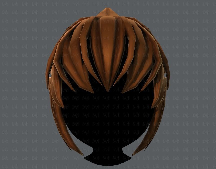 3D Hair style for boy V47 Low-poly 3D model_17