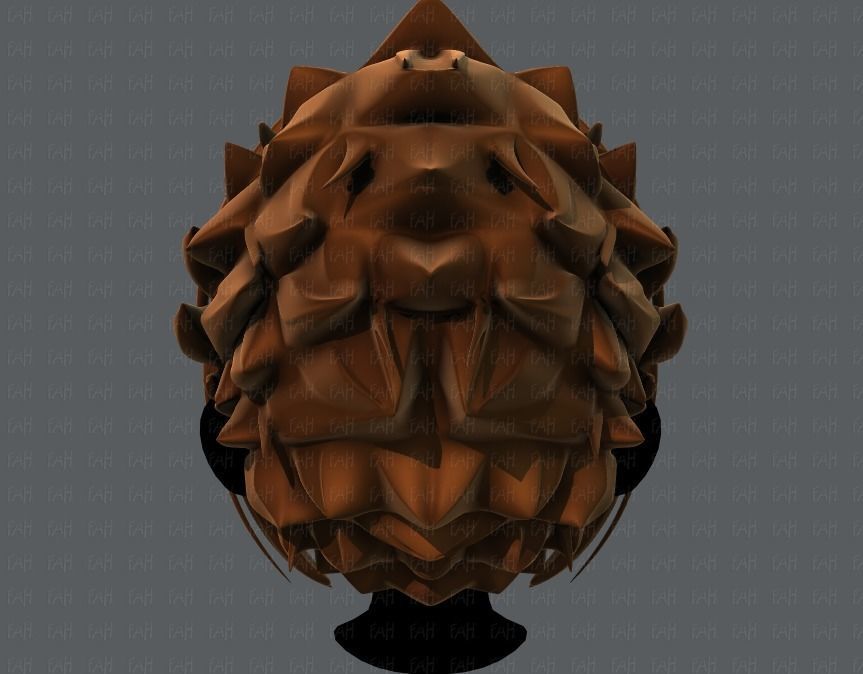 3D Hair style for boy V47 Low-poly 3D model_5