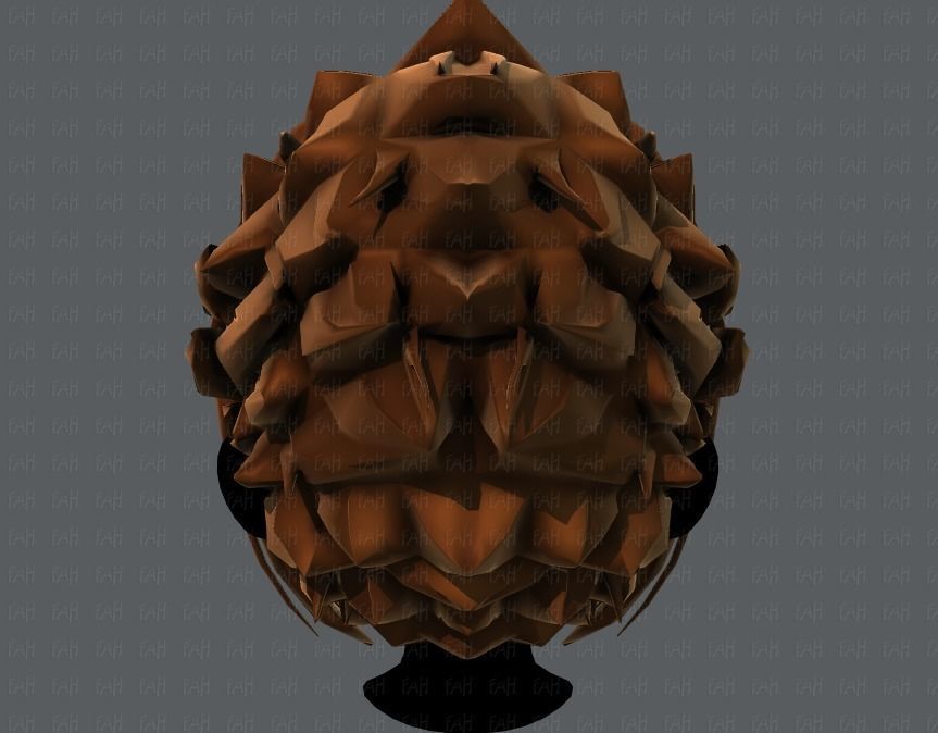 3D Hair style for boy V47 Low-poly 3D model_21