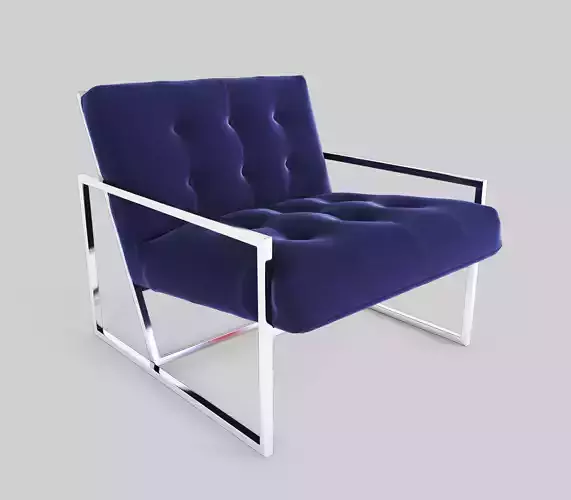  Navy Velvet Chair