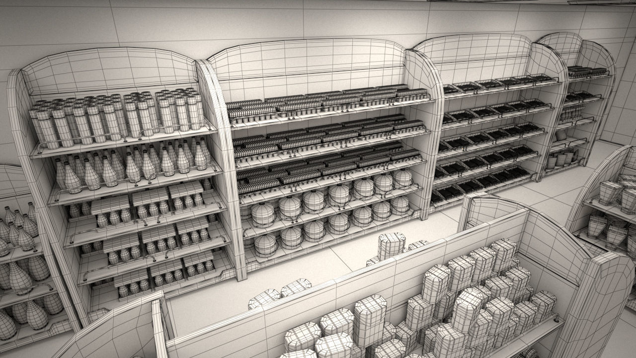 High Detailed Gas Station 3D model_35