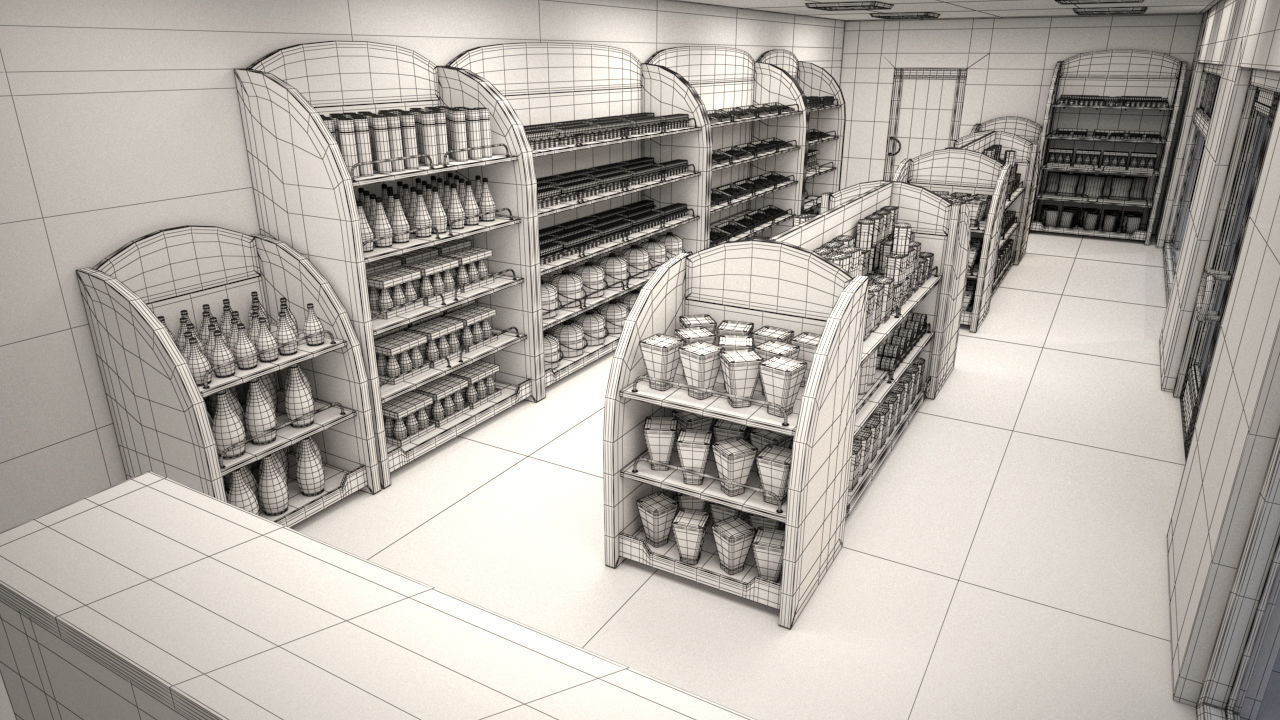 High Detailed Gas Station 3D model_41