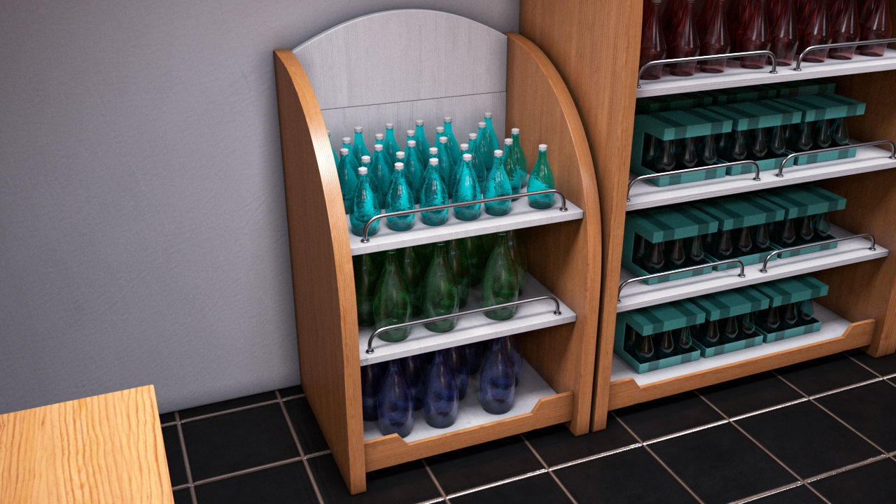 High Detailed Gas Station 3D model_32