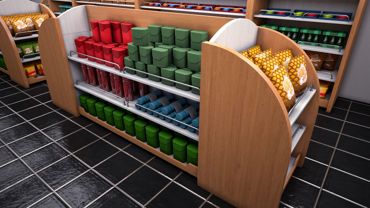 High Detailed Gas Station 3D model_38