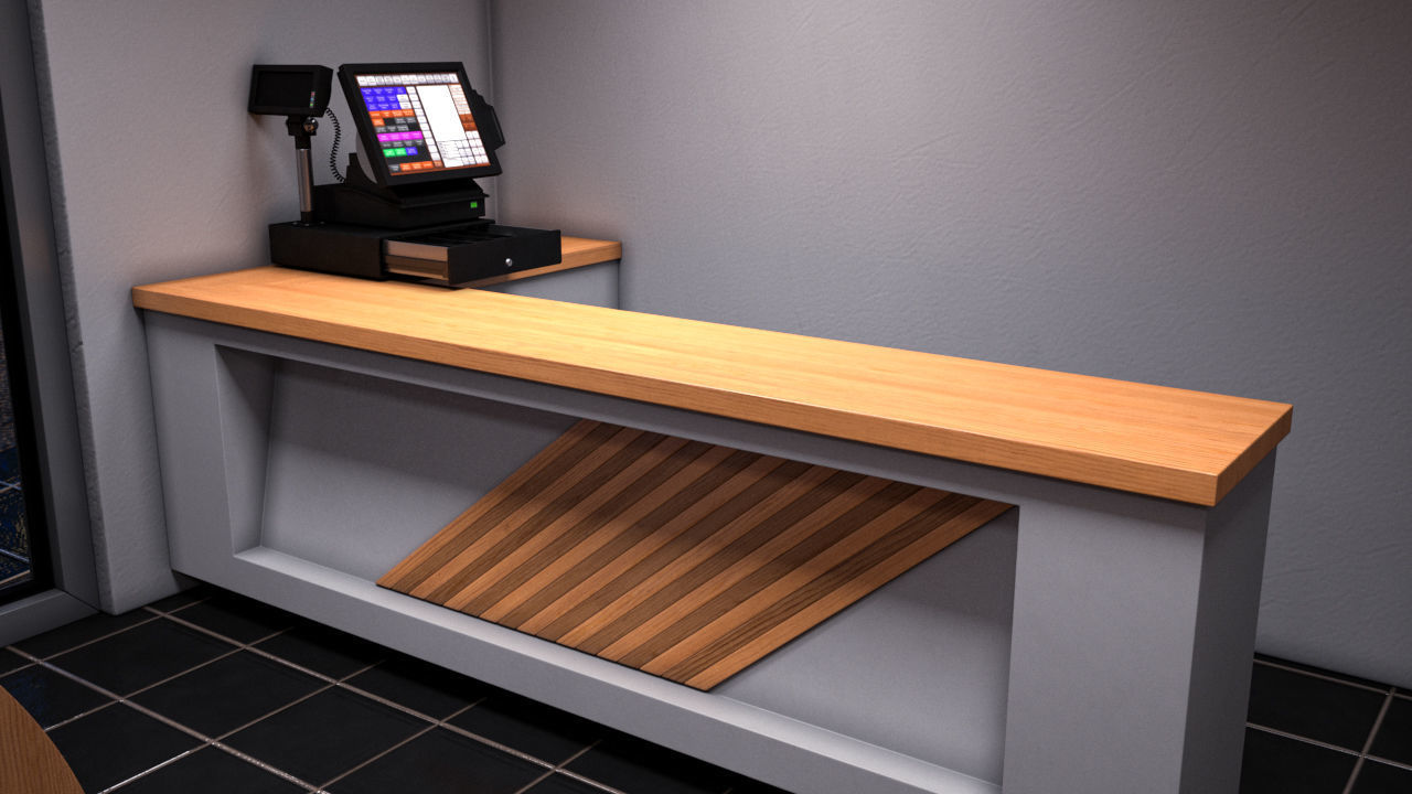 High Detailed Gas Station 3D model_28