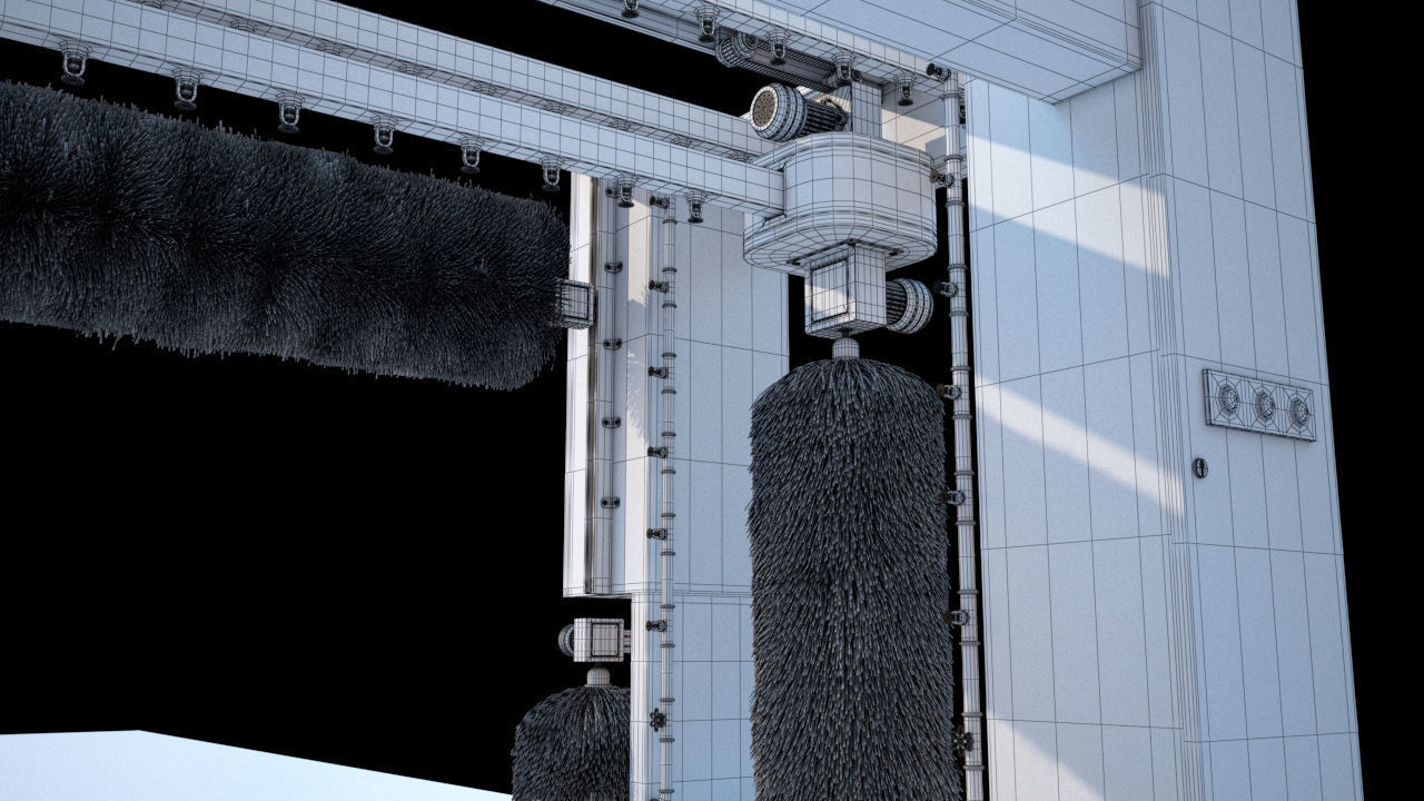 High Detailed Gas Station 3D model_15