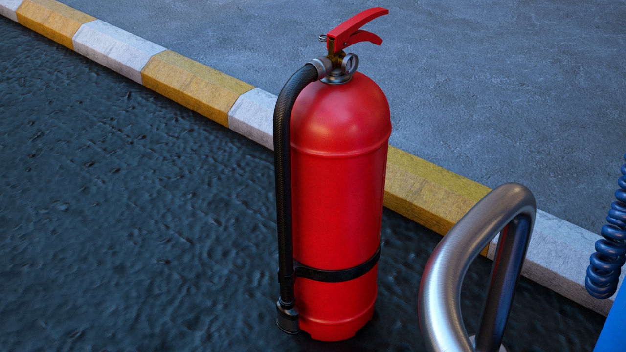 High Detailed Gas Station 3D model_24