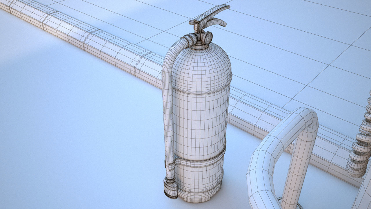 High Detailed Gas Station 3D model_25